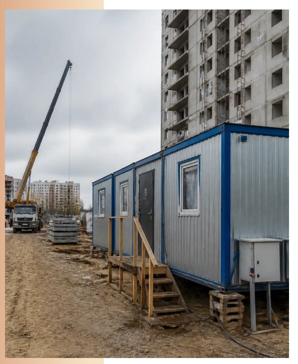 Аренда строительных вагончиков для рабочих в Великих Луке